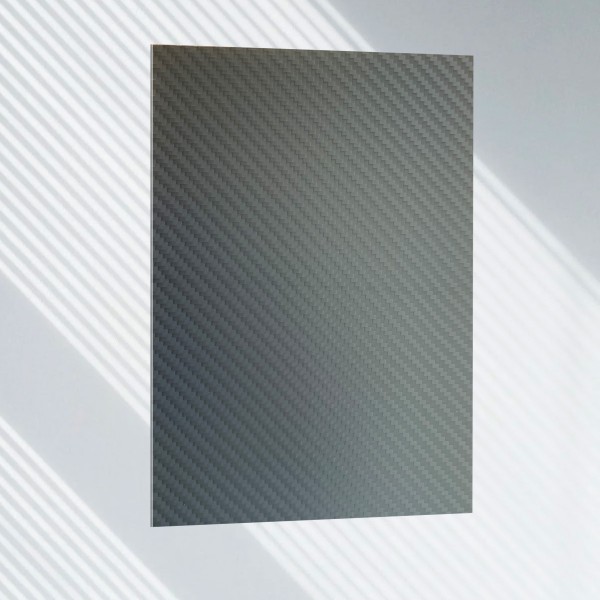 Carbon Platte Matt mit Schutzfolie 0,5 mm