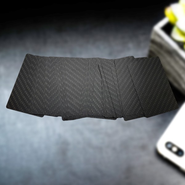 Carbon Visitenkarten unbedruckt seidenmatt echtes Carbon Material